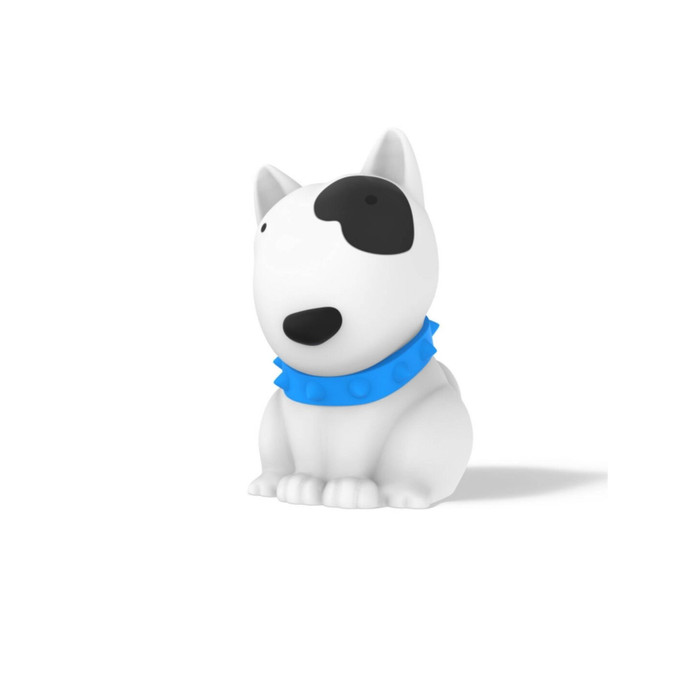 Dhink Köpek Bob Silikon Gece Lambası 16x10x12 cm Beyaz