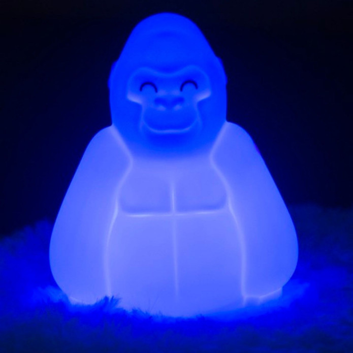 Dhink Goril Max Silikon Gece Lambası 15x9x13 cm Mavi