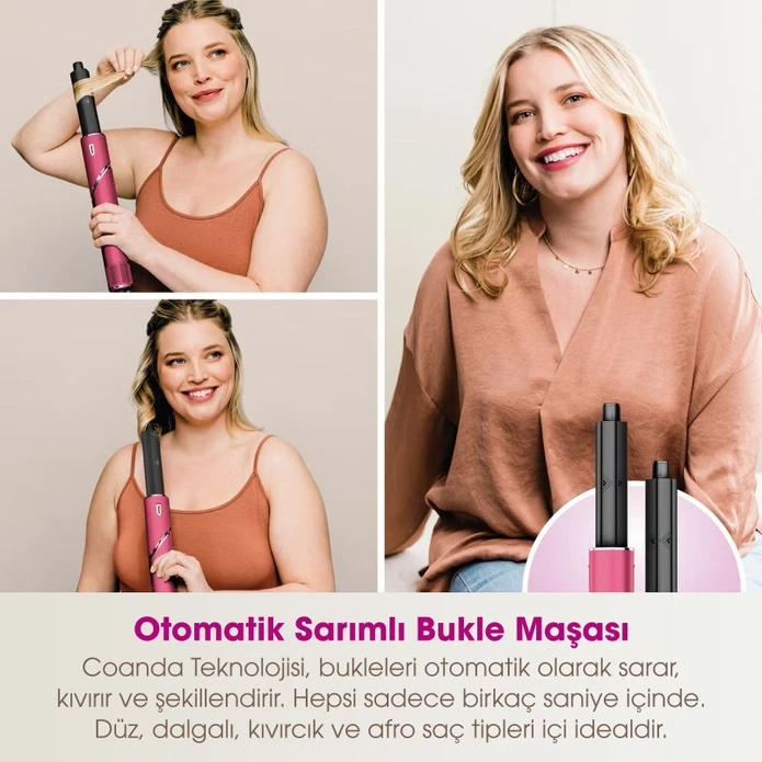 Shark FlexStyle 5 in 1 Saç Kurutma ve Şekillendime Sistemi Malibu Pink
