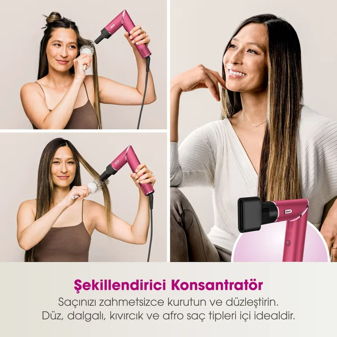Shark FlexStyle 5 in 1 Saç Kurutma ve Şekillendime Sistemi Malibu Pink