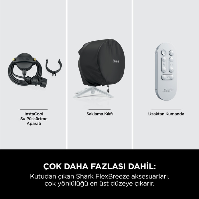 Shark FlexBreeze Portatif Fan Beyaz 