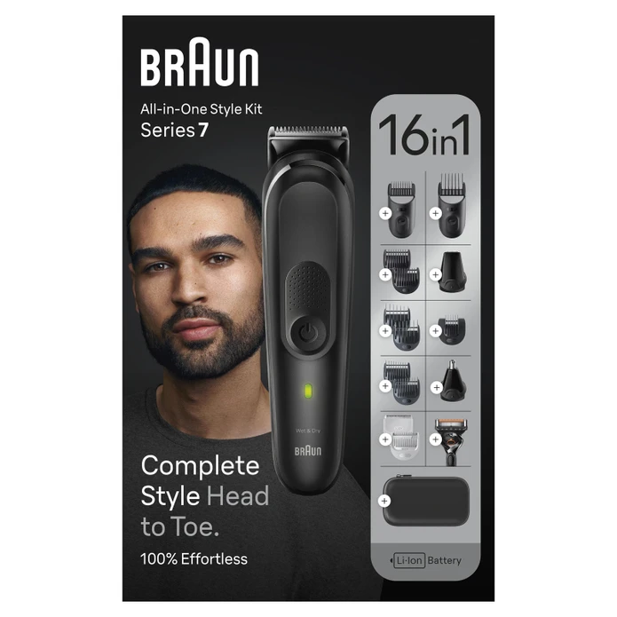 Braun Series 7 MGK7470 Hepsi Bir Arada Şekillendirme Seti 16 sı 1 Arada Erkek Bakım Kiti