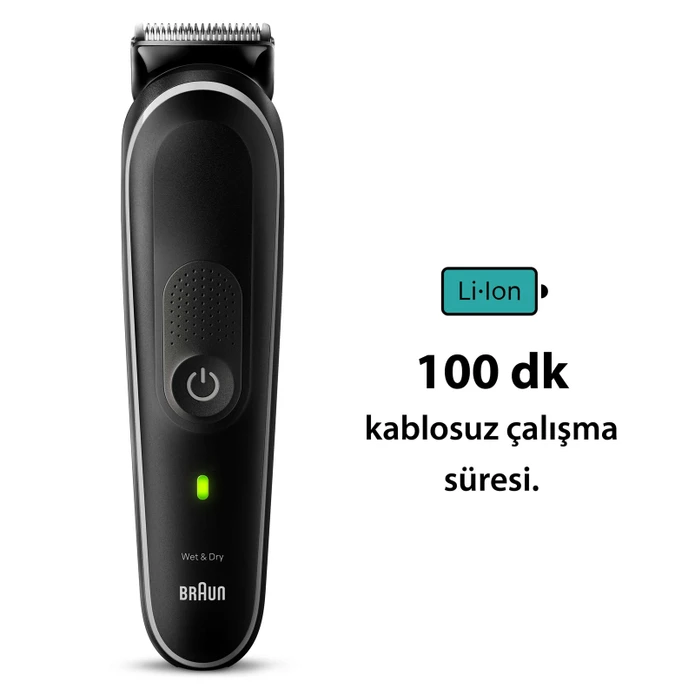 Braun Series 5 MGK5420 Hepsi Bir Arada Şekillendirme Seti 9'u 1 Arada Erkek Bakım Kiti