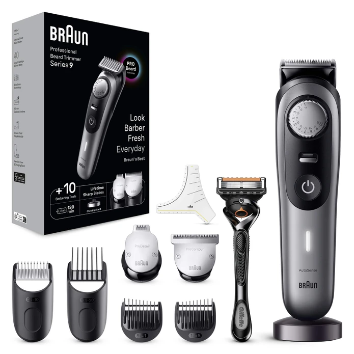 Braun Series 9 BT9420 Profesyonel Saç&Sakal Düzeltici Berber Araçları Dahil