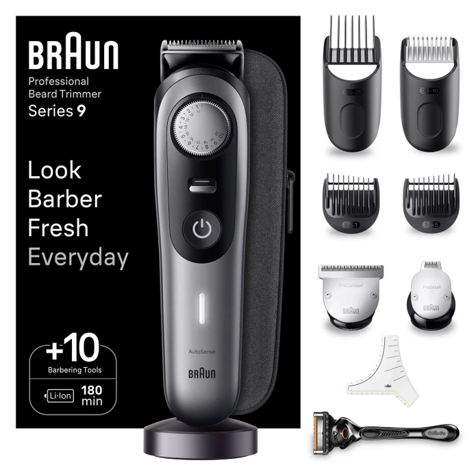 Braun Series 9 BT9420 Profesyonel Saç&Sakal Düzeltici Berber Araçları Dahil