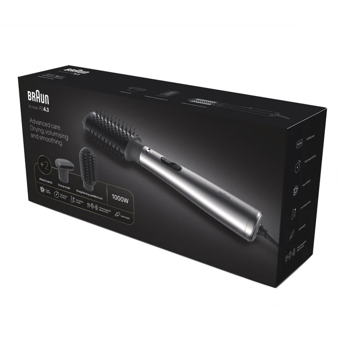 Braun BRAS430E Air Styler 4.3 IONTEC Saç Kurutma Makinesi ve Şekillendirici 3 Başlıklı Gümüş