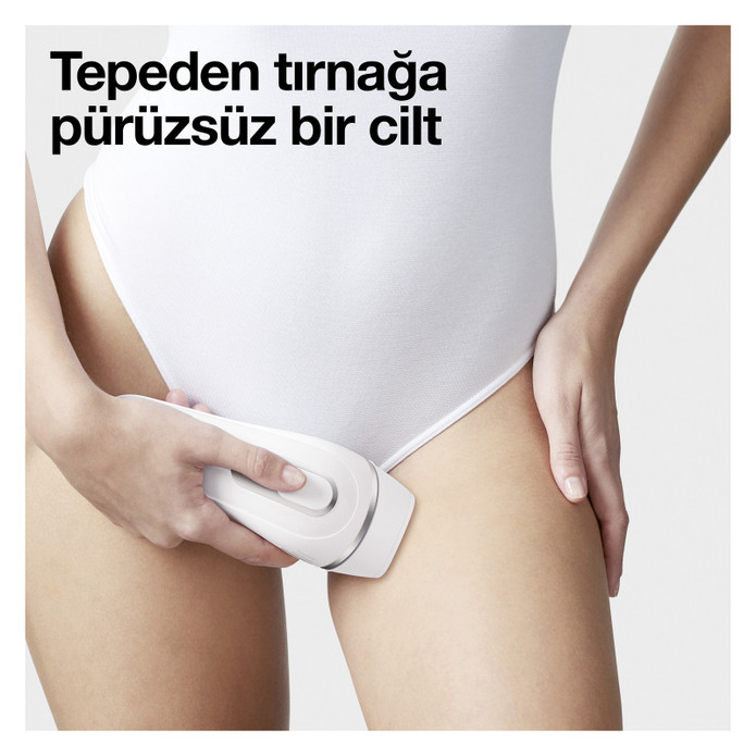 Braun IPL Silk Expert Pro 3 Evde Tüy Alma Çanta Venus Tıraş Makinesi 2 Başlık ile PL3132 Beyaz Gümüş