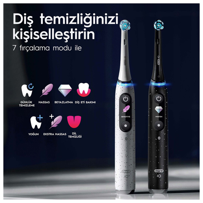 Oral B iO 10 Şarjlı Diş Fırçası Stardust Beyaz