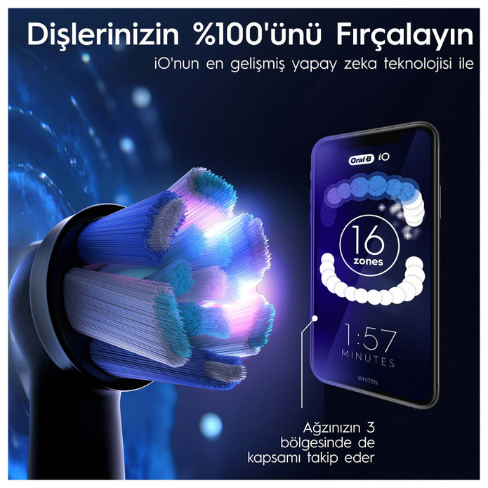 Oral B iO 10 Şarjlı Diş Fırçası Stardust Beyaz