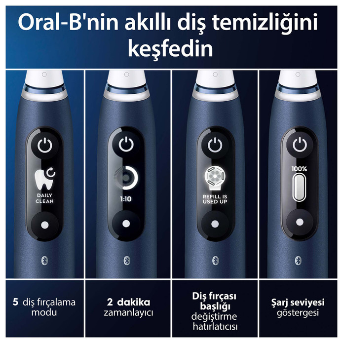 Oral B iO 7 Şarjlı Diş Fırçası Lacivert