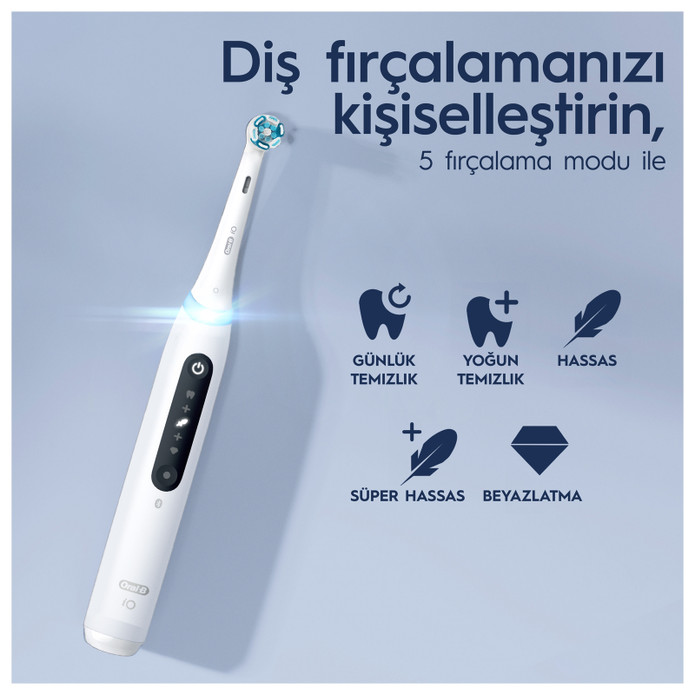 Oral B iO 5 Şarjlı Diş Fırçası Beyaz