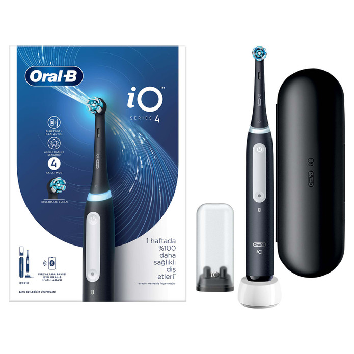 Oral B iO 4 Şarjlı Diş Fırçası Siyah