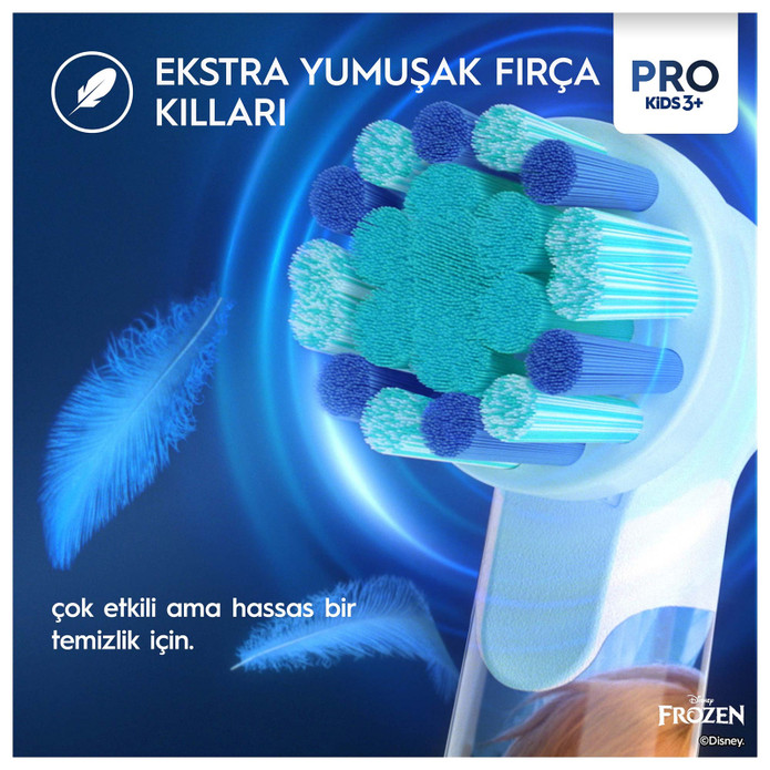 Oral B D103 Vitality Pro Frozen Özel Seri Çocuklar İçin Şarj Edilebilir Diş Fırçası