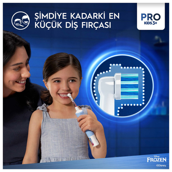 Oral B D103 Vitality Pro Frozen Özel Seri Çocuklar İçin Şarj Edilebilir Diş Fırçası