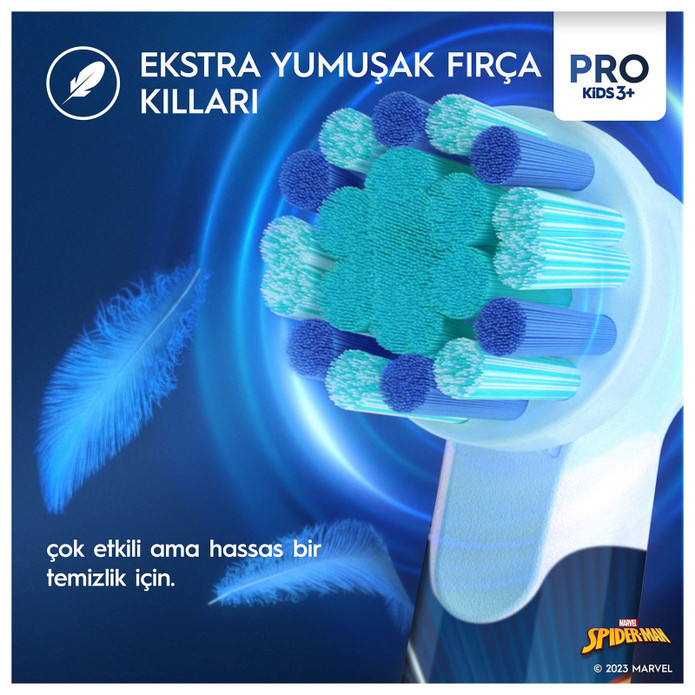 Oral B D103 Vitality Pro Spiderman Özel Seri Çocuklar İçin Şarj Edilebilir Diş Fırçası