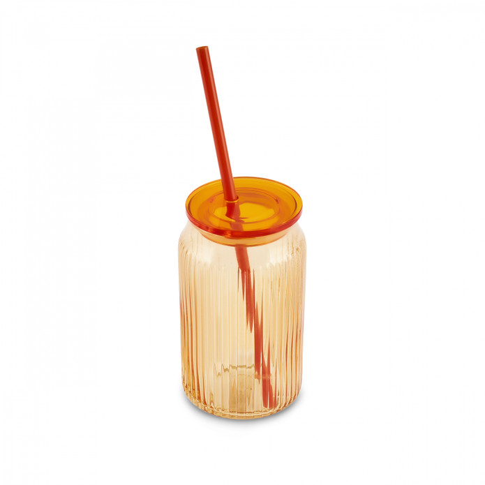 Karaca Container Verano Pipetli Bardak Turuncu 500 ml