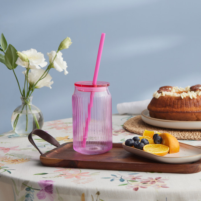Karaca Container Verano Pipetli Bardak Pembe 500 ml
