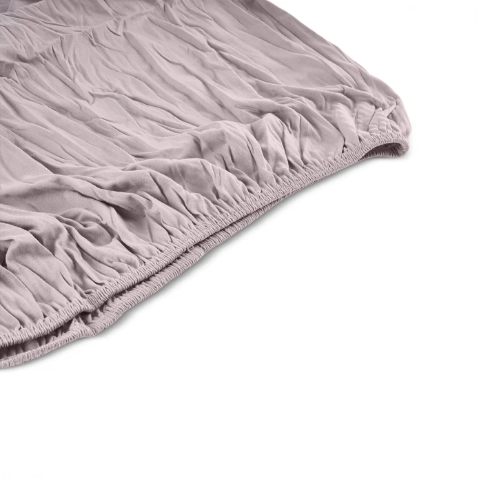 Karaca Container Leona Düz Lastikli Çift Kişilik Çarşaf 200x220 cm Kahve Köpüğü