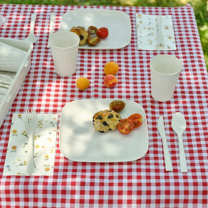 Karaca Container Rocca 32 Parça Piknik Seti Krem