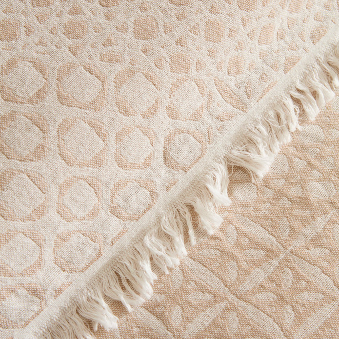 Kaşmir Home Flavo Çift Kişilik Jakar Muslin Pike Bej 