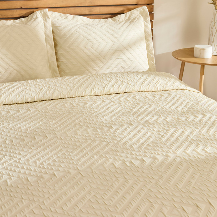 Kaşmir Home Essence Çift Kişilik Yatak Örtüsü Takımı Ekru 