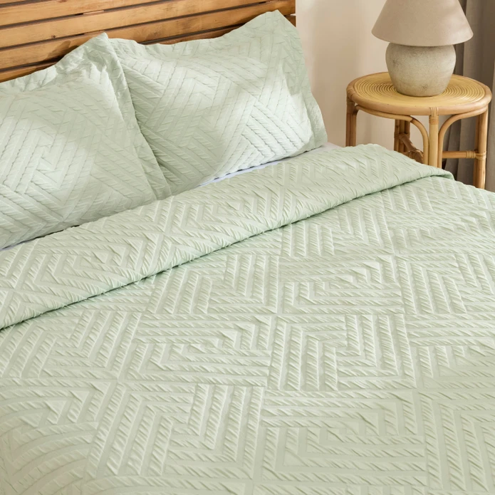 Kaşmir Home Essence Çift Kişilik Yatak Örtüsü Takımı Çağla