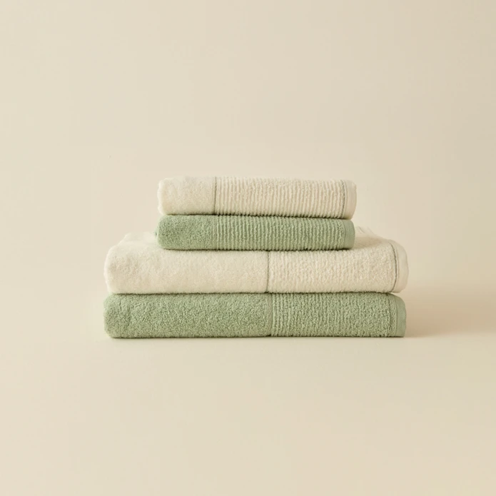 Kaşmir Home Miles Hamam Seti Çağla-Offwhite