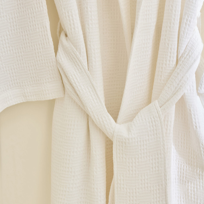 Kaşmir Home Zoe Muslin Bornoz Offwhite L-XL