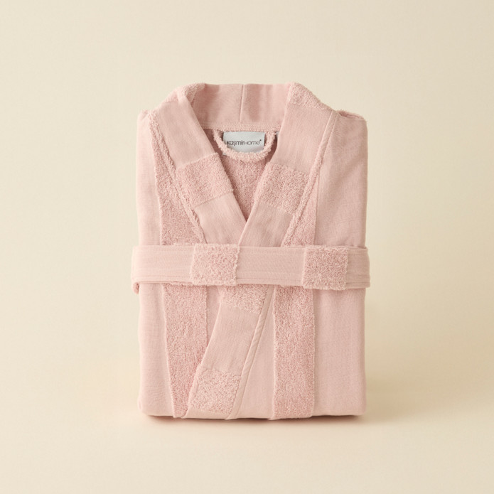 Kaşmir Home Zoe Muslin Bornoz Rose L-XL