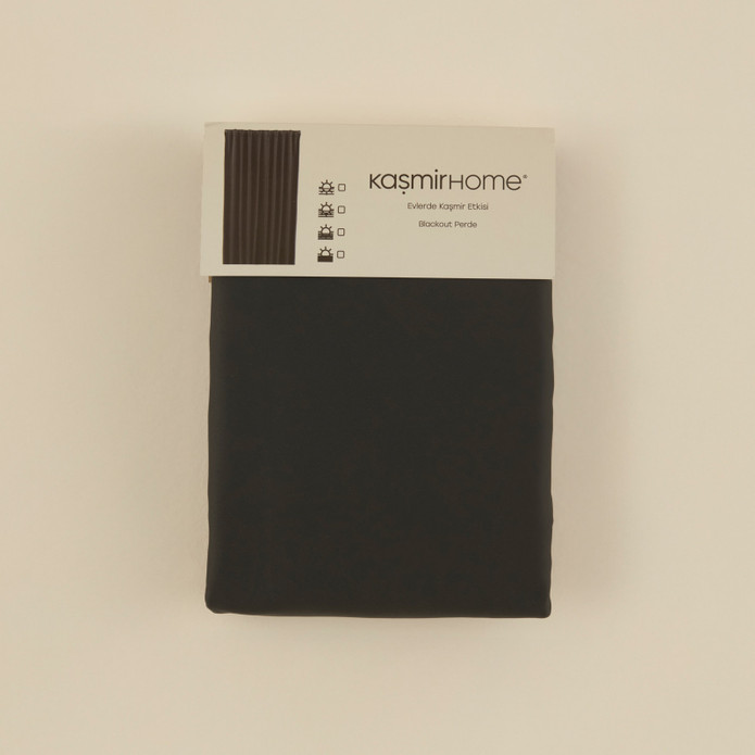 Kaşmir Home Bloom Dark Blackout Antrasit Perde 150x270 cm