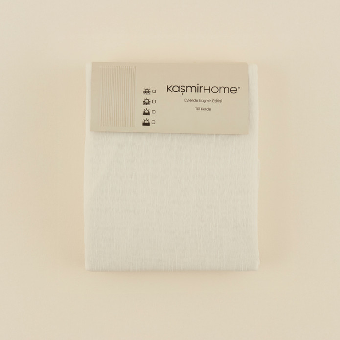 Kaşmir Home Mira Tül Perde Offwhite 300x270 cm