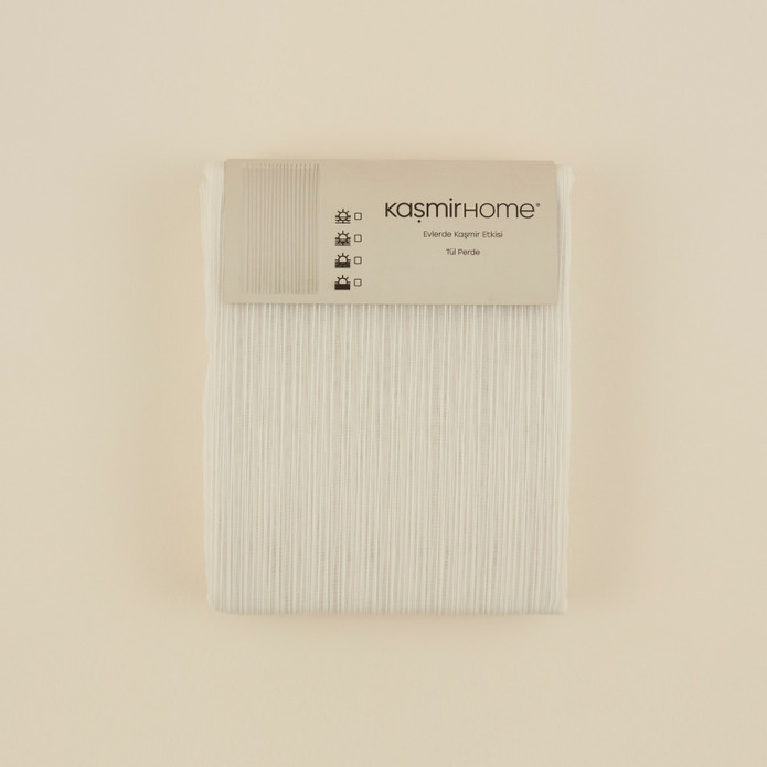 Kaşmir Home Adel Tül Perde Offwhite 300x270 cm