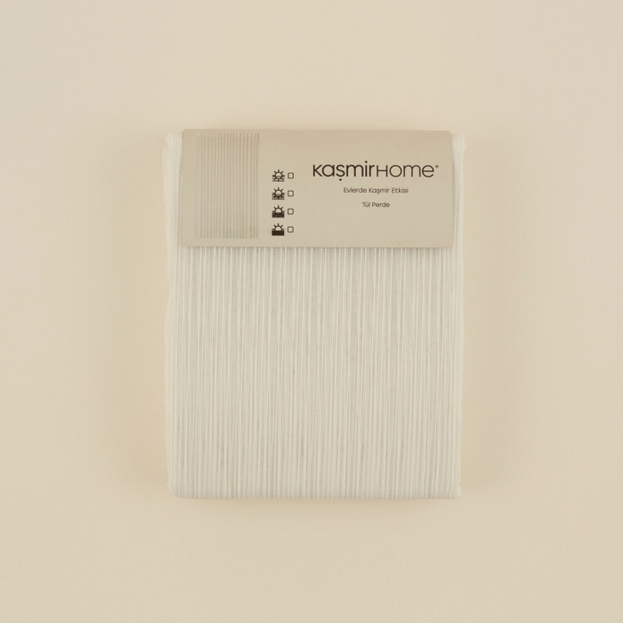 Kaşmir Home Adel Tül Perde Offwhite 300x270 cm