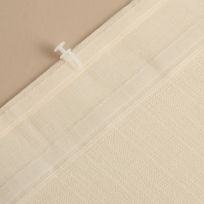 Kaşmir Home Perla Keten Fon Perde Krem 150x270 cm
