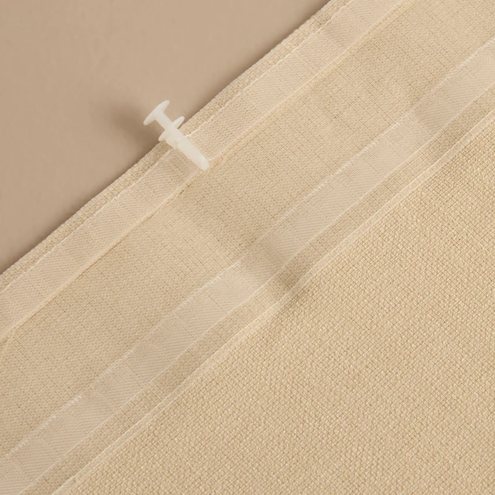Kaşmir Home Perla Keten Fon Perde Açık Bej 150x270 cm