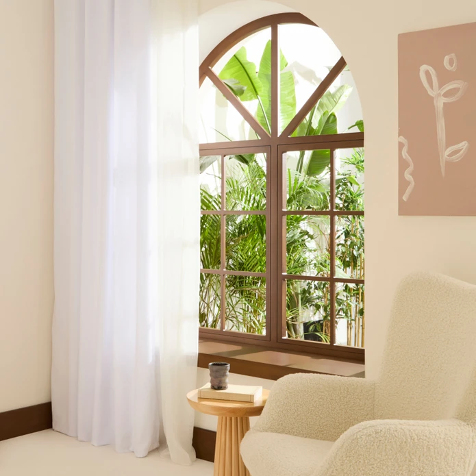 Kaşmir Home Holly Ada Fon Perde Koyu Beyaz 150x270 cm