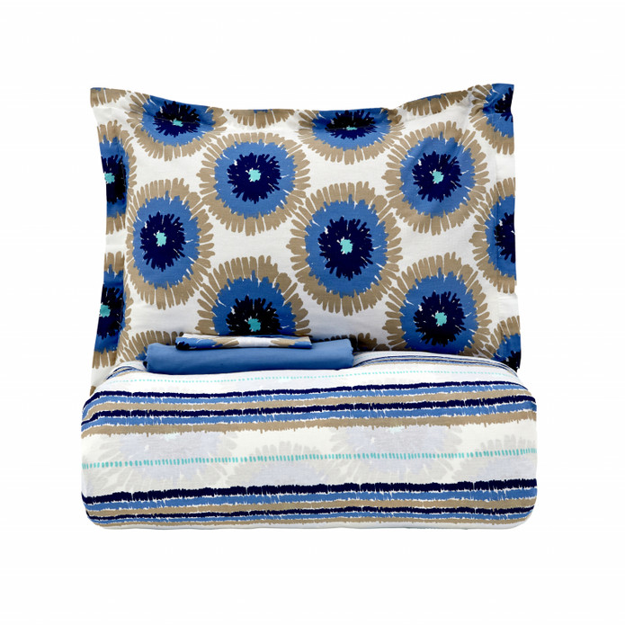 Nautica Home Ocean %100 Pamuk Tek Kişilik Nevresim Takımı Mavi