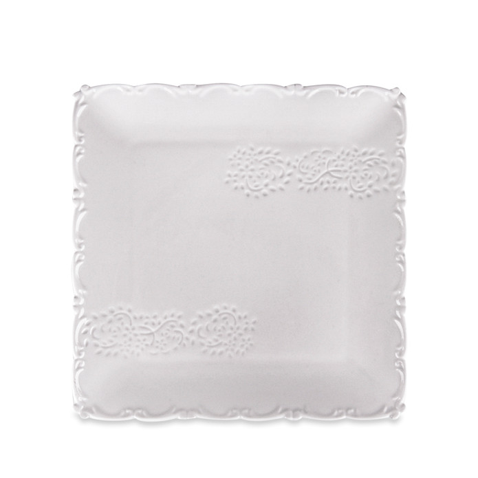 Karaca Ribbon Porselen Kare Tabak 49-a001-01  22 cm