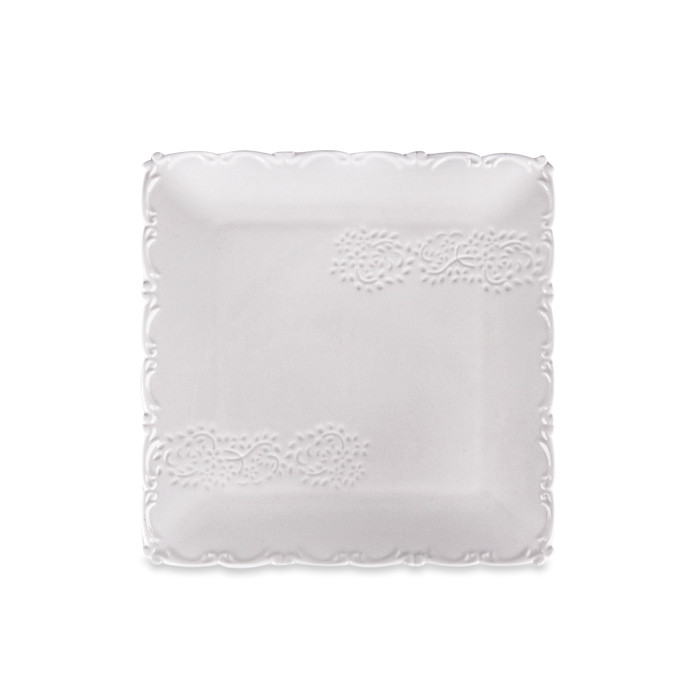 Karaca Ribbon Porselen Kare Tabak 49-a001-05  15 cm 
