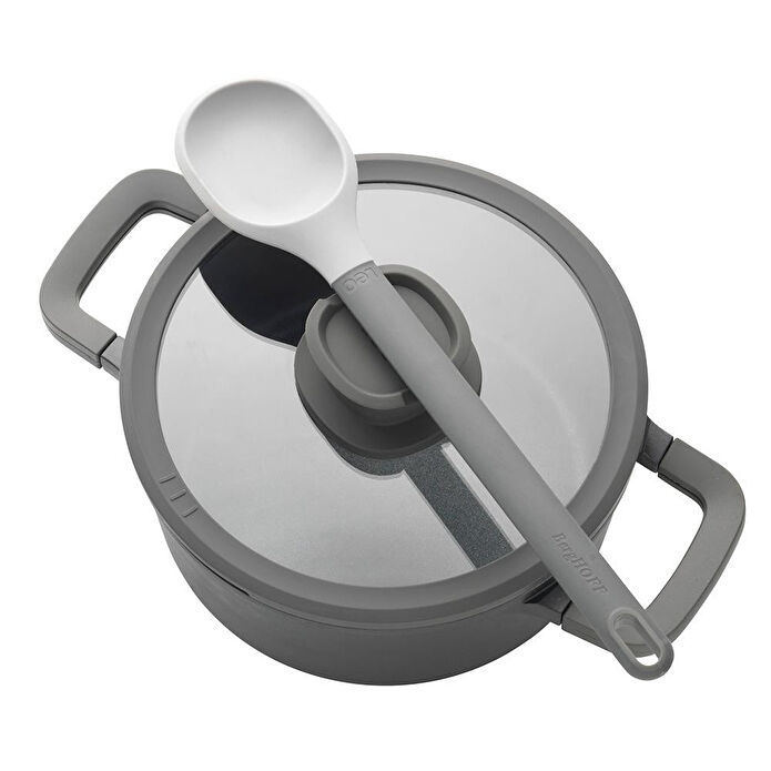Berghoff Leo Stone Yapışmaz Kapaklı Alüminyum Döküm Derin Tencere 24 Cm