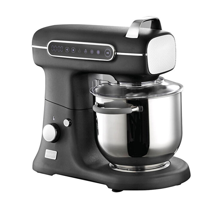 Berghoff Gem Retro 7 L Stand Mikser – 1500 W, Dayanıklı Döküm Alüminyum Gövde | Siyah