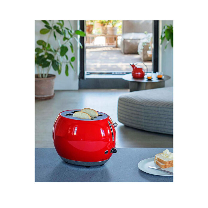 Bugatti Romeo Kırmızı Ekmek Kızartma Makinesi