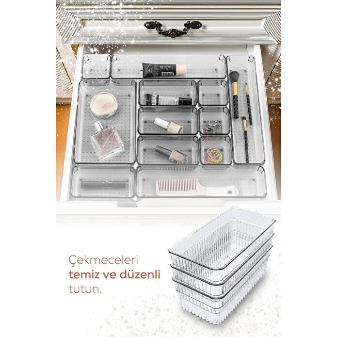 Vienev 16'lı Takı Ve Makyaj Aksesuar Düzenleyici - Çekmece Içi Çok Amaçlı Organizer
