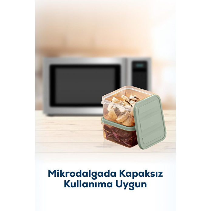 Vienev 20'li Buzdolabı Düzenleyici Organizer Mikrodalgaya Uygun Difriz Saklama Kabı Mint