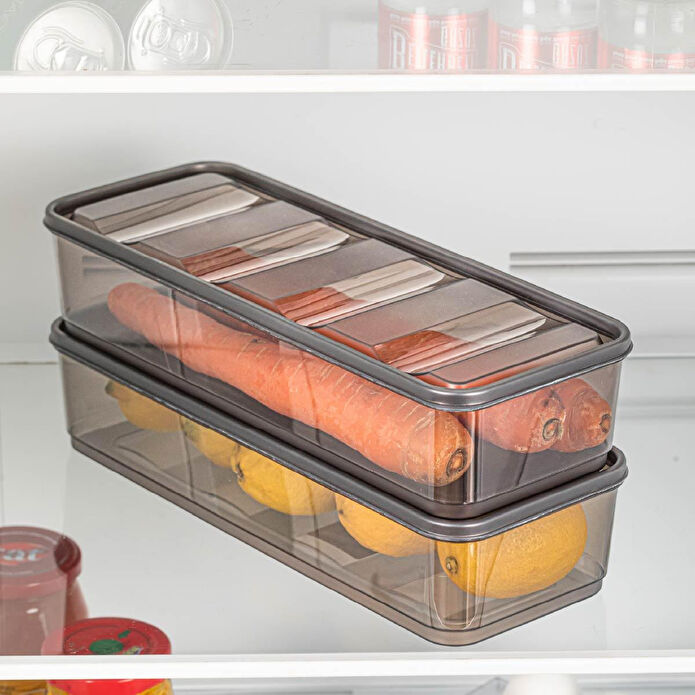 Vienev 2li Bella Buzdolabı Düzenleyici Saklama Kabı 1,65 Litre