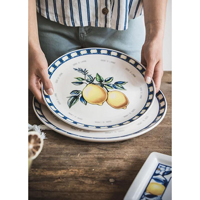 The Mia Odore Di Limone Servis Tabağı 6lı Set 26 Cm Odl004