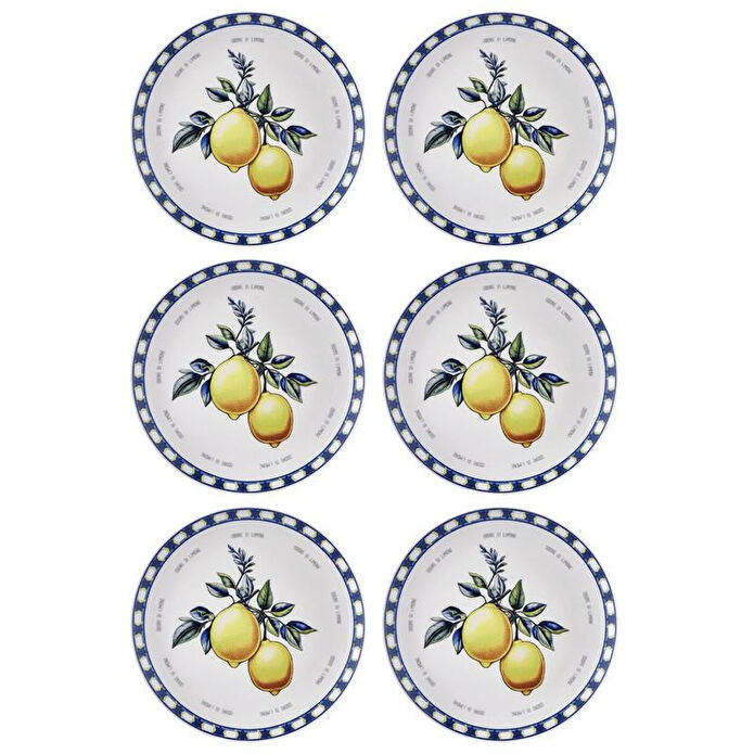The Mia Odore Di Limone Servis Tabağı 6lı Set 26 Cm Odl004