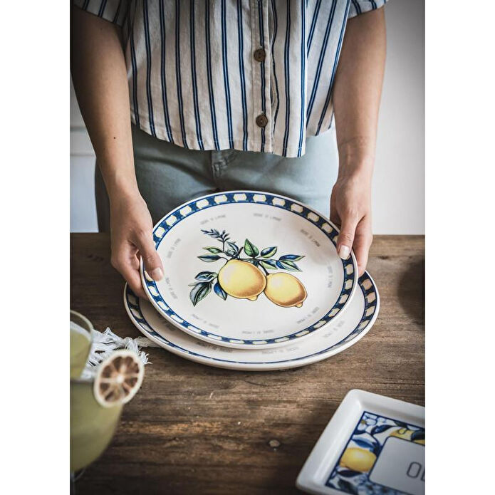 The Mia Odore Di Limone Servis Tabağı 6lı Set 26 Cm Odl004