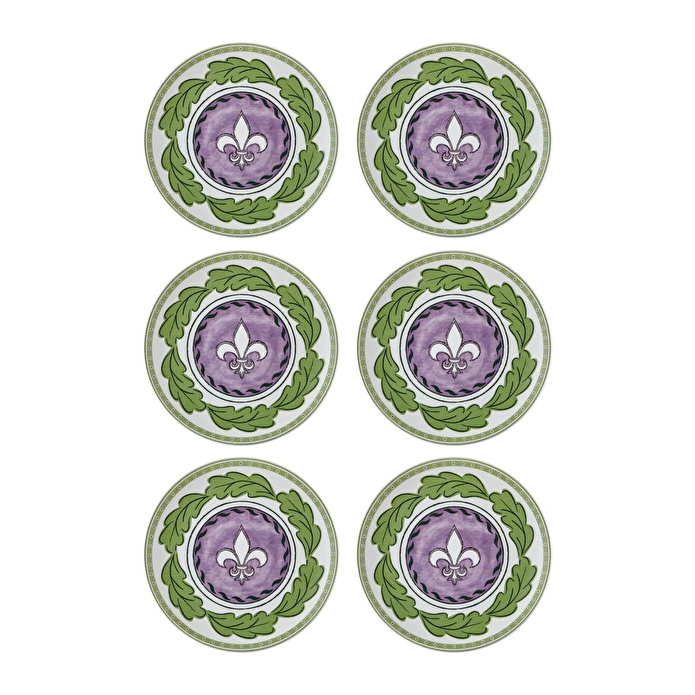 The Mia Provence Lavanta Pasta Tabağı 6lı Set 19 Cm Prc001