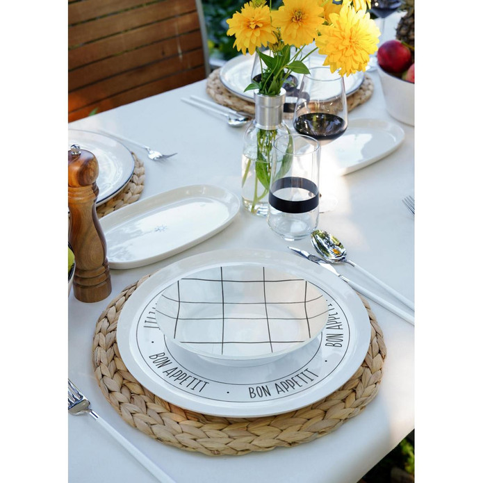 The Mia Daily Tunes Yemek Tabağı  - 6lı Set 20 Cm